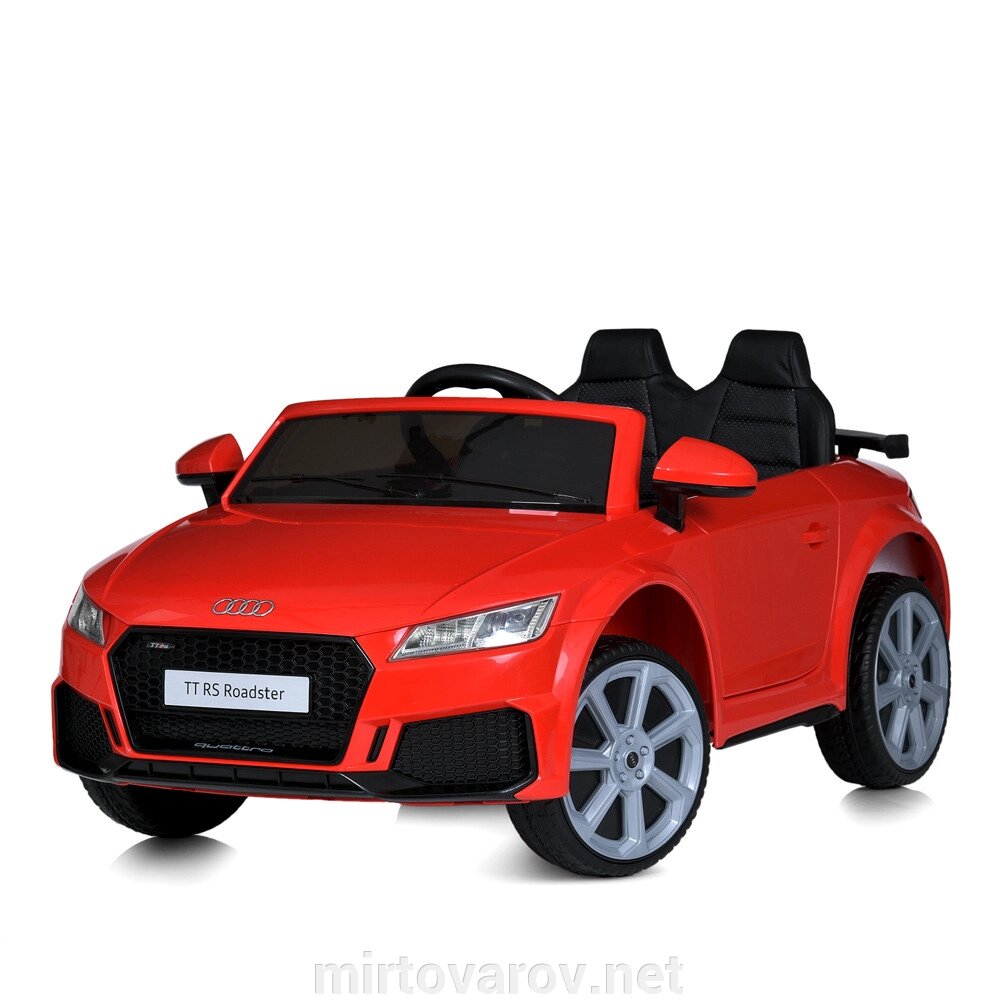 Дитячий електромобіль Машина Audi M 5012EBLR-3 одномісний, шкіряне сидіння, MP3, USB / червоний від компанії Мір товарів - фото 1