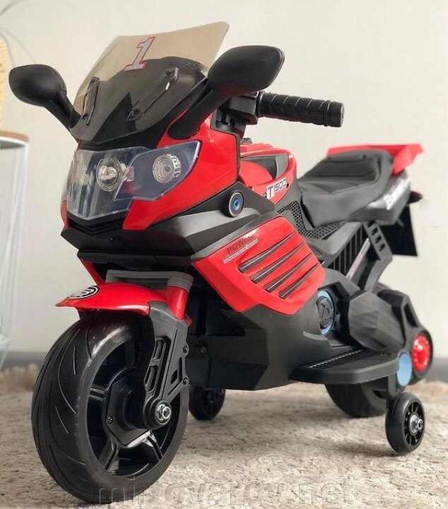 Дитячий електромобіль мотоцикл Bambi M 3582EL-3 чорно-червоний ** від компанії Мір товарів - фото 1