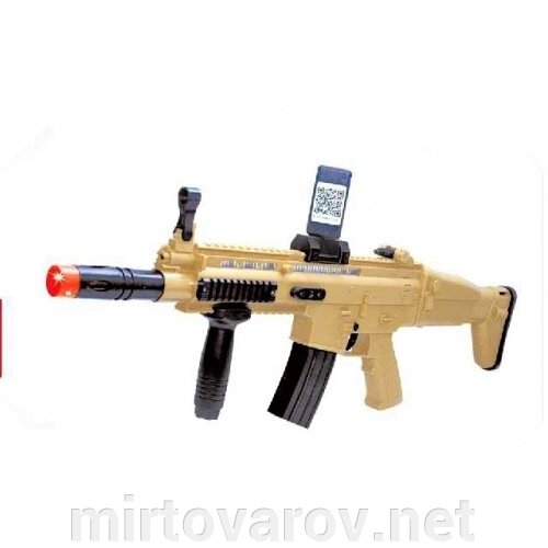 Дитячий Іграшковий ВІРТУАЛЬНИЙ автомат AR Game Gun 0322 Пістолет із кріпленням для смартфона. Дитяча зброя від компанії Мір товарів - фото 1