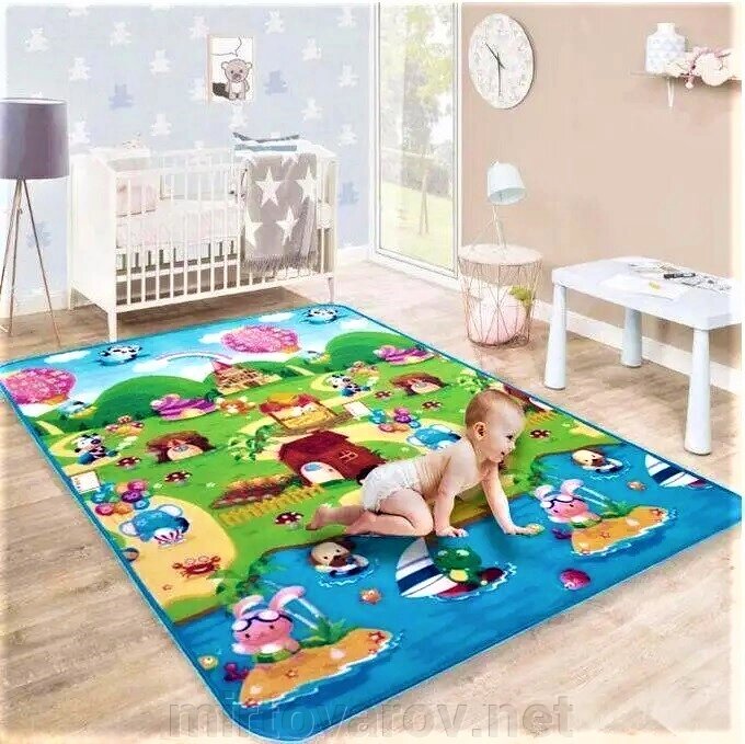 Дитячий ігровий килимок для гри м'який 90*150 см N19 від компанії Мір товарів - фото 1