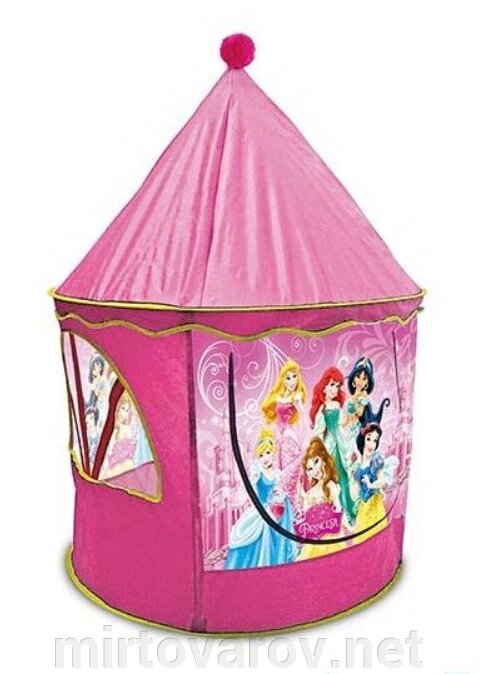 Дитячий ігровий намет для дівчинки Будиночок 8011 P "Принцеси Діснея Disney" / в сумці / рожева від компанії Мір товарів - фото 1