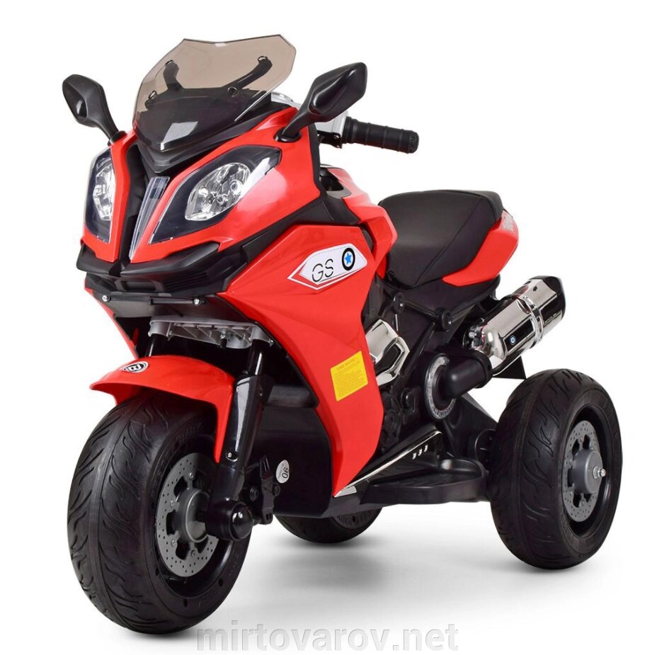 Дитячий мотоцикл Bambi M 3913EL-3 червоний** від компанії Мір товарів - фото 1