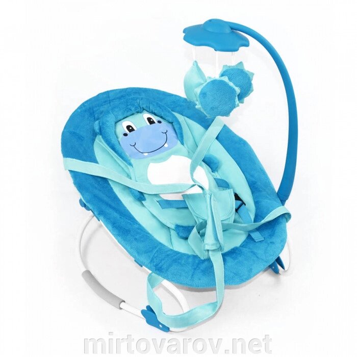 Дитячий шезлонг-гойдалка Baby Tilly BT-BB-0002 Blue Блакитний *** від компанії Мір товарів - фото 1