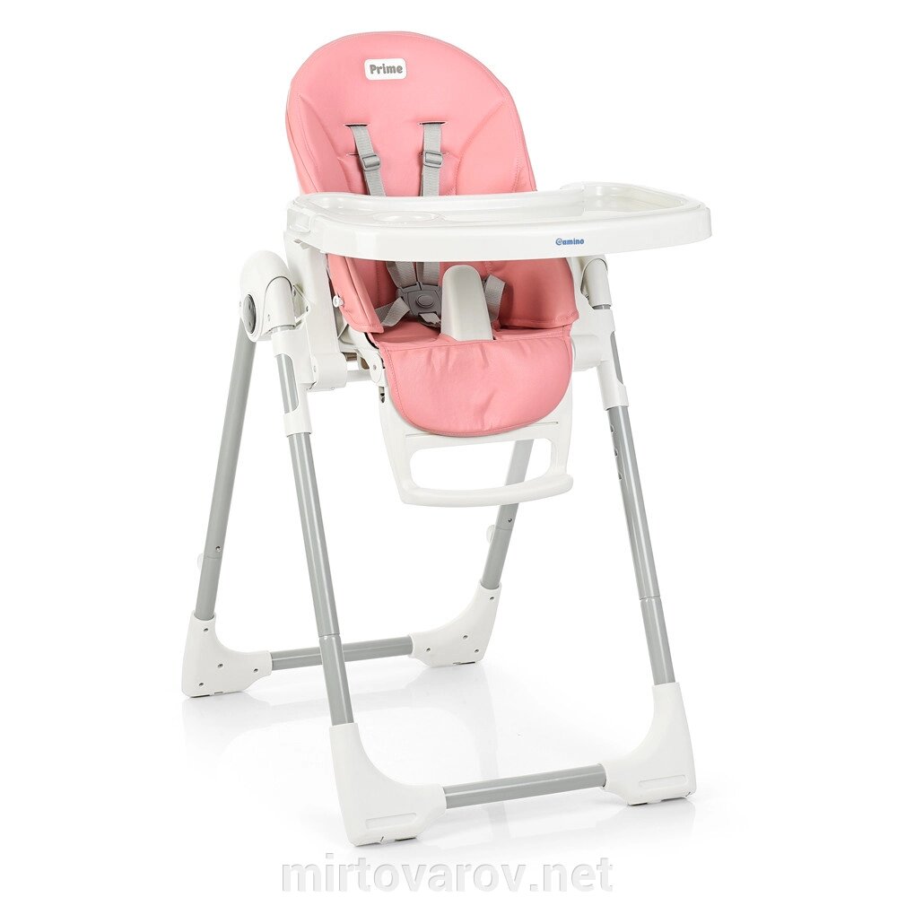 Дитячий стільчик для годування EL CAMINO ME 1038 PRIME Flamingo / сидіння екокожа / колір рожевий ** від компанії Мір товарів - фото 1