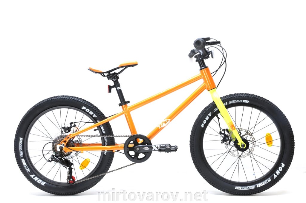 Дитячий велосипед Crosser Super Light 20" оранжево-жовтий від компанії Мір товарів - фото 1