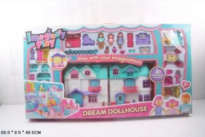 Будиночок для ляльок Ігровий 1205 ляльковий Дім з меблями і аксесуарами. Світлові і звукові ефекти