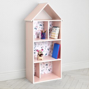 Будиночок-стелаж-полку дитяча для іграшок і книг H 2020-13-2 Сови рожевий