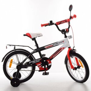 Двоколісний дитячий велосипед PROFI 18 дюймів SY1855 Inspirer чорно-біло-червоний