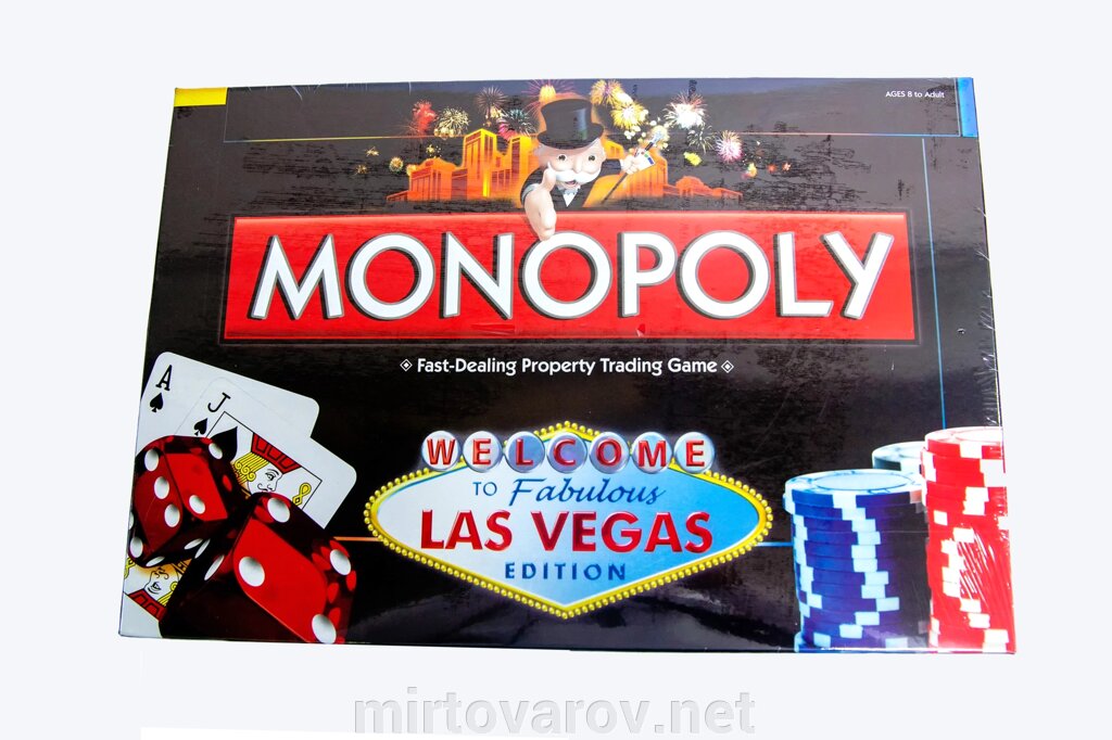 G285171-5218Y Настільна гра Англійська монополія Монополія Лас-Вегаса від компанії Мір товарів - фото 1