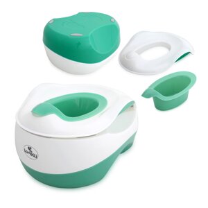 Горщик сходинка Lorelli (Bertoni) WC Transform Green біло-зелений