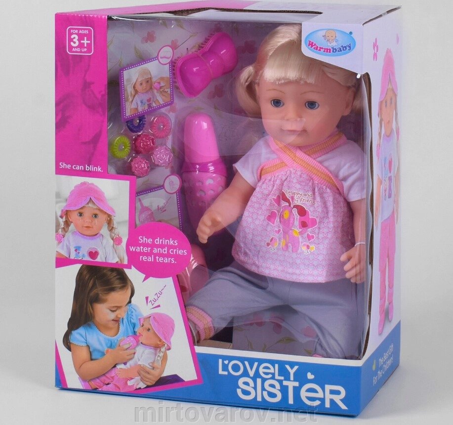Інтерактивна лялька для дівчинки WZJ 016-447 Улюблена сестричка з аксесуарами від компанії Мір товарів - фото 1