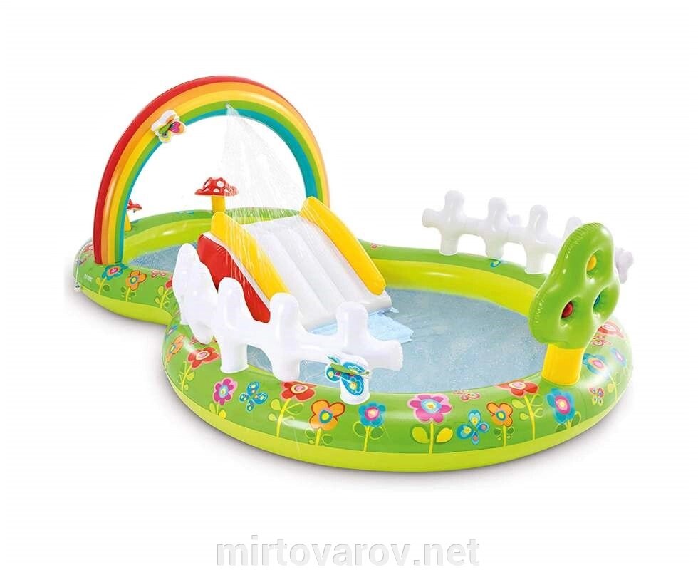 Intex 57154 дитячий надувний басейн із гіркою Мій Сад від компанії Мір товарів - фото 1