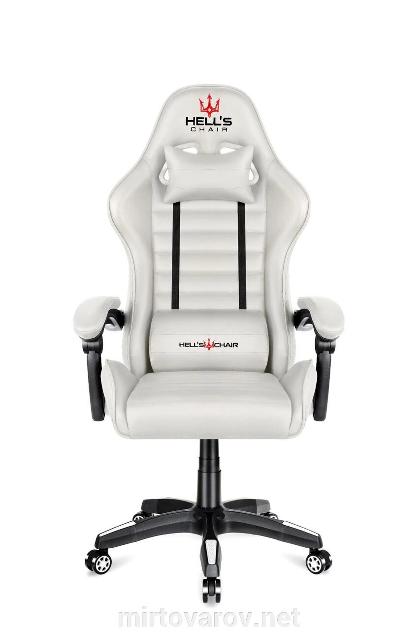 Комп'ютерне крісло Hell's HC-1003 ALL White від компанії Мір товарів - фото 1