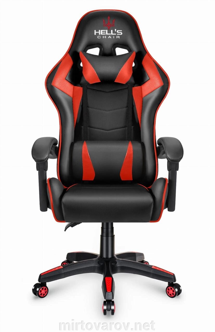 Комп'ютерне крісло Hell's HC-1007 RED від компанії Мір товарів - фото 1
