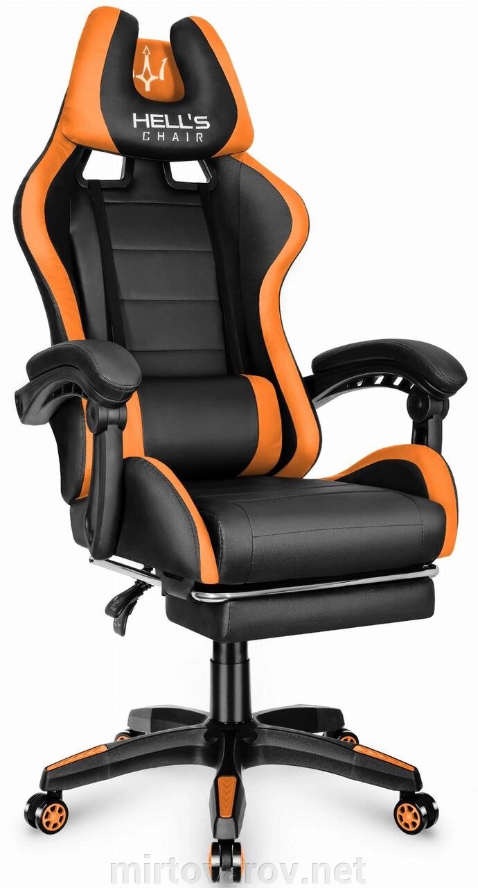 Комп'ютерне крісло Hell's HC-1039 Orange від компанії Мір товарів - фото 1
