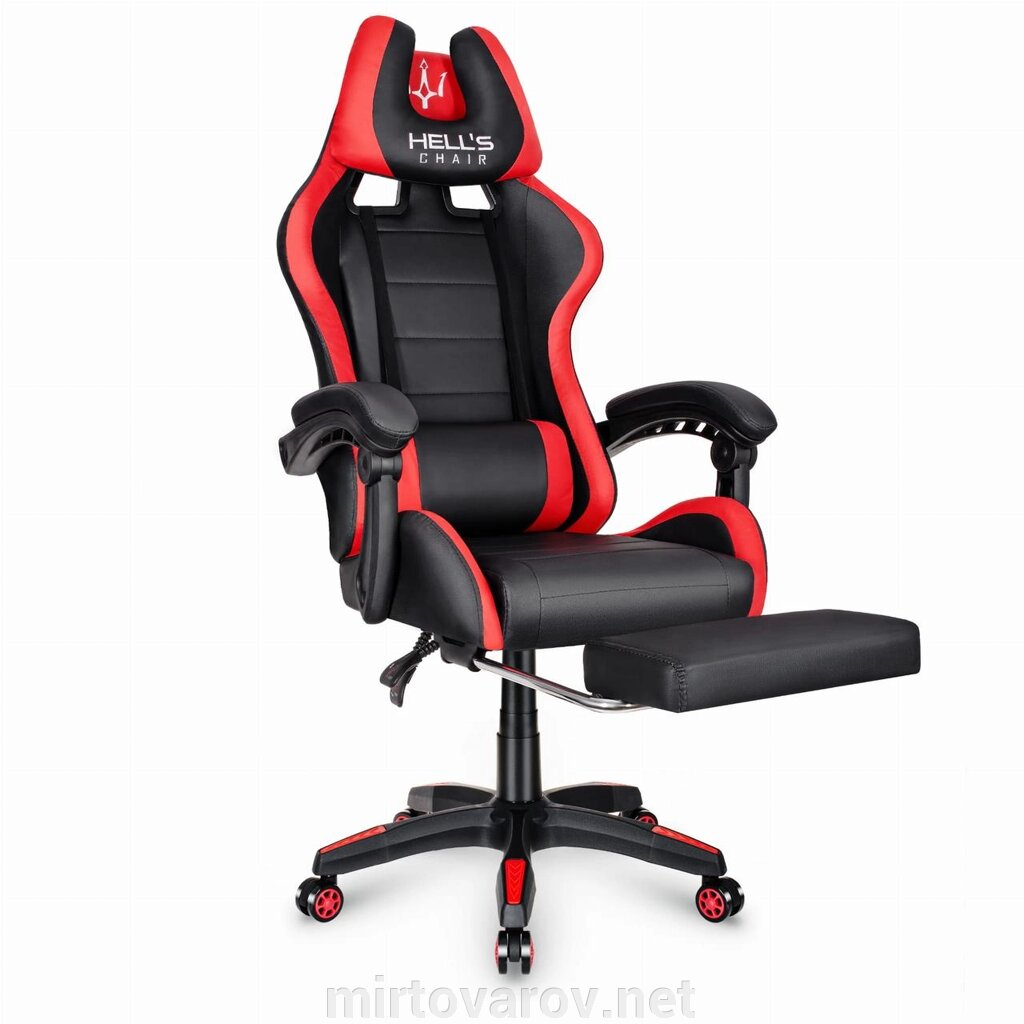 Комп'ютерне крісло Hell's HC-1039 Red від компанії Мір товарів - фото 1