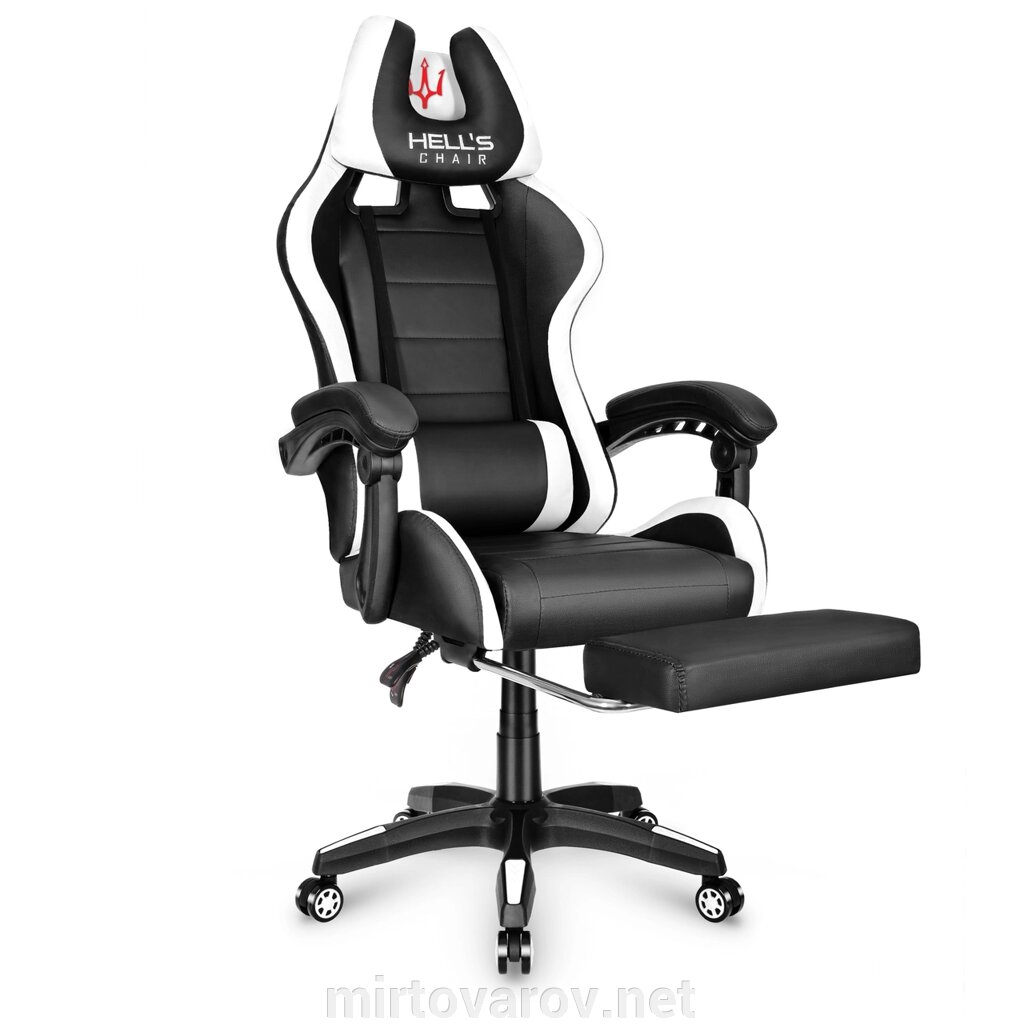 Комп'ютерне крісло Hell's HC-1039 White від компанії Мір товарів - фото 1