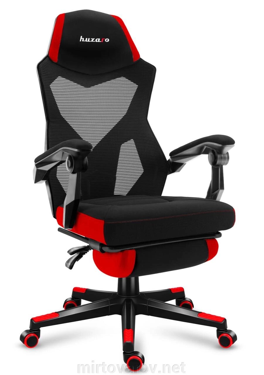 Комп'ютерне крісло HUZARO Combat 3.0 Red тканина від компанії Мір товарів - фото 1