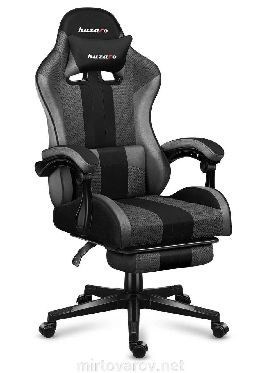 Комп'ютерне крісло Huzaro Force 4.7 Grey тканина від компанії Мір товарів - фото 1