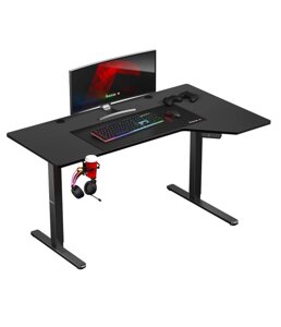 Комп'ютерний стіл з електричним регулюванням HUZARO Hero 9.1 Black