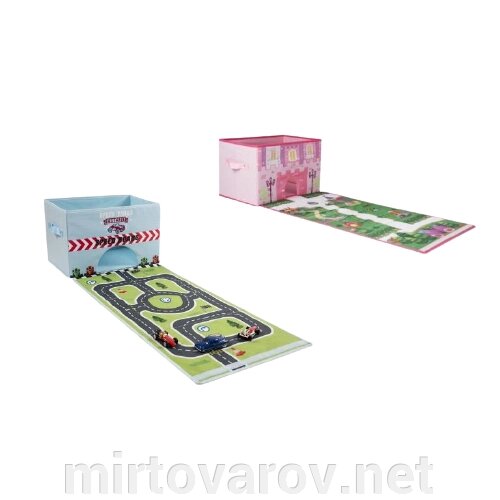 Кошик для іграшок YJ259210236-1-2 з ігровим килимком від компанії Мір товарів - фото 1