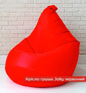 Крісло груша Jolly-L 90см дитяча червоний
