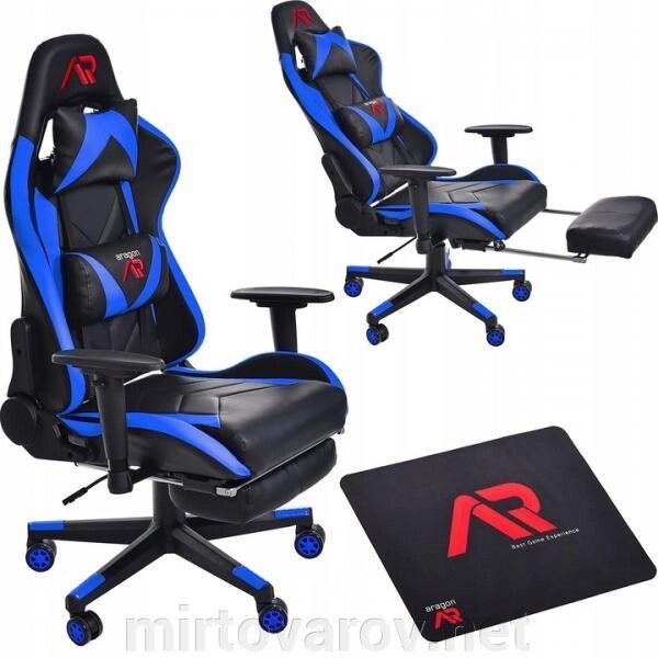 Крісло геймерське JUMI ARAGON BLUE від компанії Мір товарів - фото 1