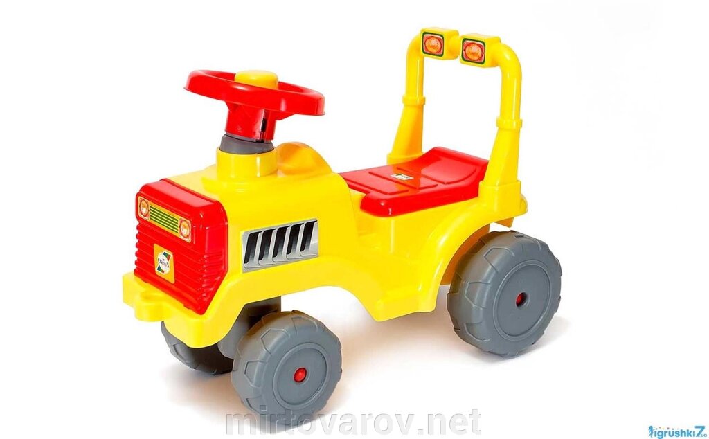 Машина каталка толокар ORION Трактор 931 жовтий від компанії Мір товарів - фото 1