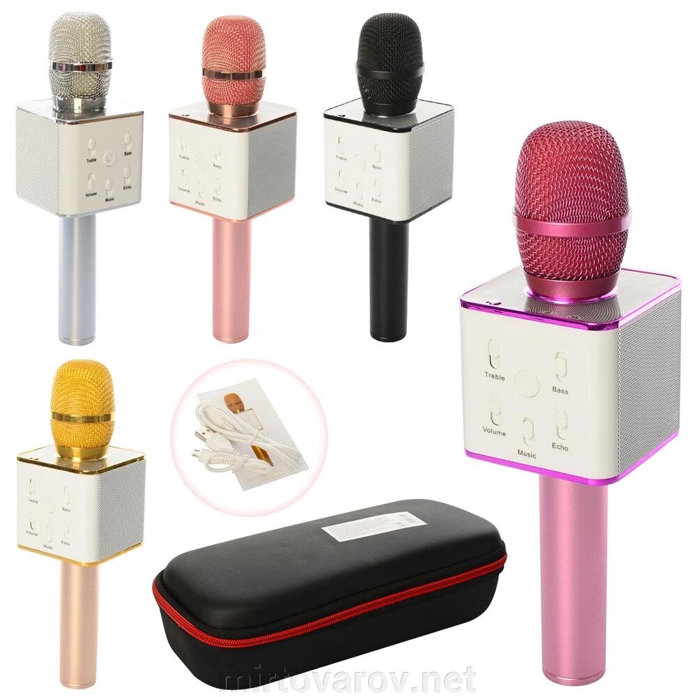 Мікрофон караоке Q7 у футлярі є різні забарвлення від компанії Мір товарів - фото 1
