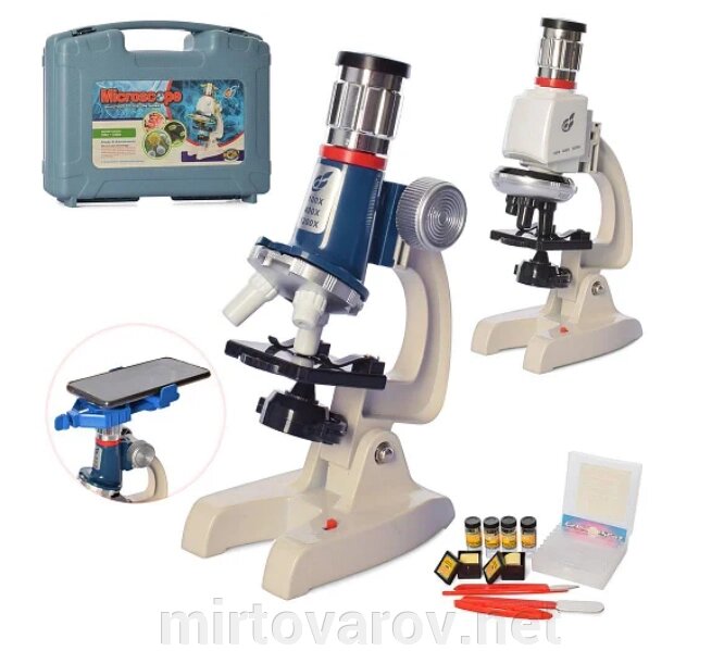 Мікроскоп дитячий, пробірки, інструменти, 2 види, світло, C2170-C2171 від компанії Мір товарів - фото 1