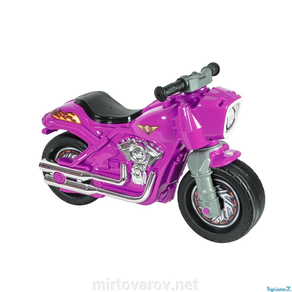 Мотоцикл каталка толокар ОРІОН 504 рожевий від компанії Мір товарів - фото 1