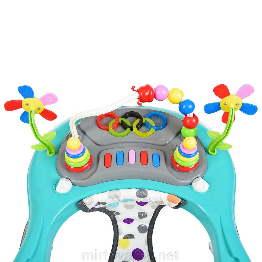 Музичні Ходунки дитячі на коліщатках M 3619 з ігровою панеллю / мікс кольорів** від компанії Мір товарів - фото 1