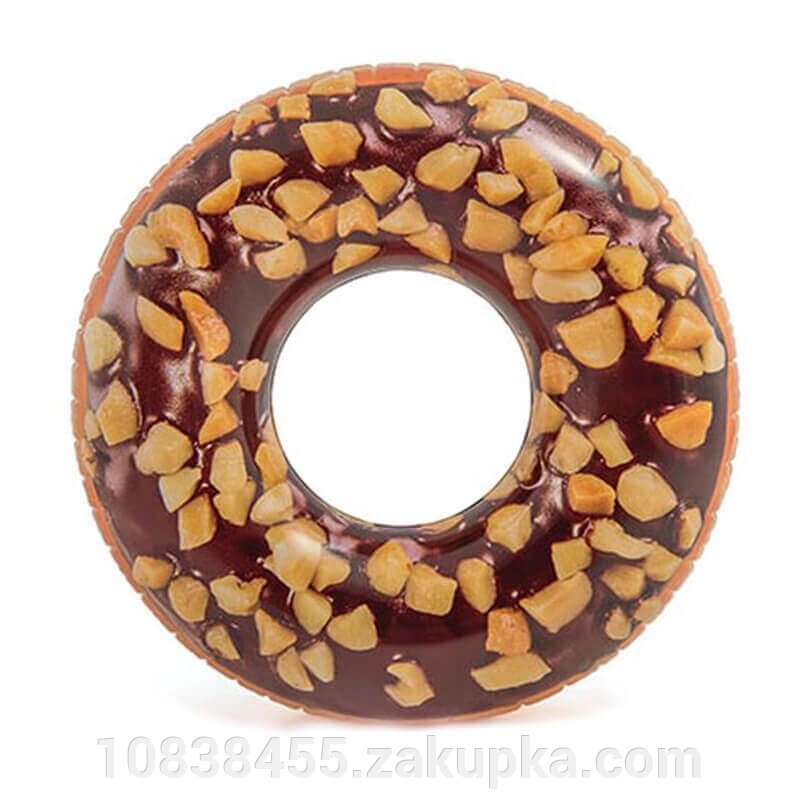 Надувне коло шоколадний пончик INTEX 56262 від компанії Мір товарів - фото 1