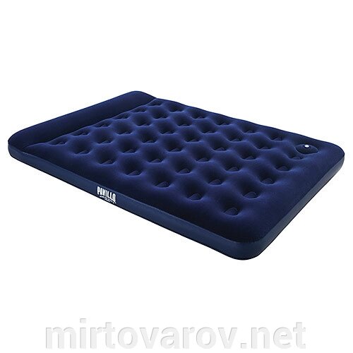 Надувний велюр матрац-ліжко BESTWAY 67226 з підголовником синій** від компанії Мір товарів - фото 1