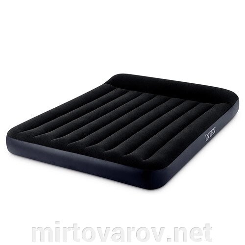 Надувний велюр матрац-ліжко INTEX 64143 чорний** від компанії Мір товарів - фото 1