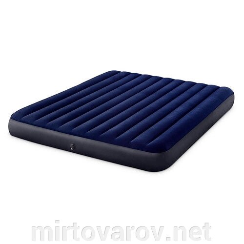 Надувний велюр матрац-ліжко INTEX 64755 Dura-Beam Standart синій** від компанії Мір товарів - фото 1