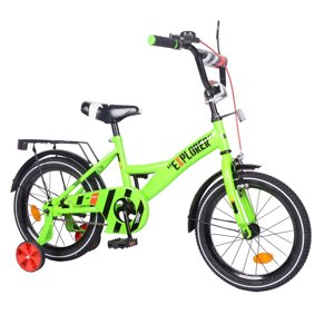 Велосипед дитячий двоколісний 16 дюймів EXPLORER T-216112 green зелений