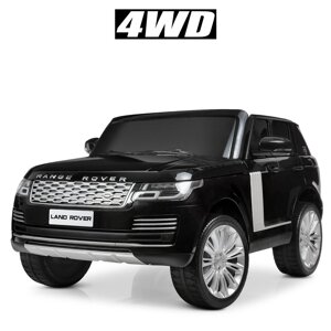 Дитячий двомісний електромобіль джип Land Rover 4WD M 4175EBLR-2 м'яке сидіння / колір чорний **