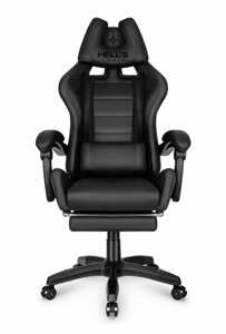 Комп'ютерне крісло Hell's HC-1039 Black (тканина)