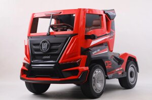 Дитячий електромобіль вантажівка T-7315 колеса EVA RED червоний