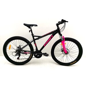 Алюмінієвий жіночий велосипед гірський MTB G26BELLE A26.2 SHIMANO колеса 26 дюймів/ колір чорно-малиновий **