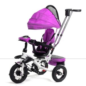 Велосипед коляска дитячий триколісний Baby Trike 6699Ф для дівчинки / фіолетовий