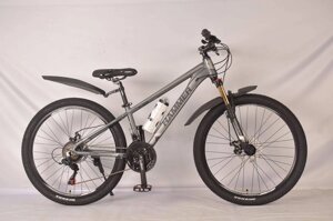 Гірський велосипед 24 дюйми Hammer-Junior S-333 з пляшкою, сірий