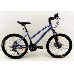 Алюмінієвий гірський велосипед MTB G24AIRY A24.2 SHIMANO колеса 24 дюйма/ ліловий колір металік **