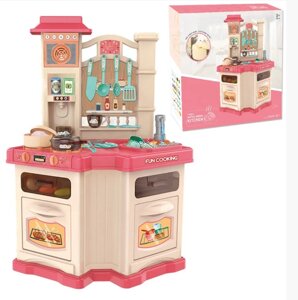 Дитячий ігровий набір інтерактивна кухня велика Bozhi Toys 848B світло звук вода холодильник витяжка посудки