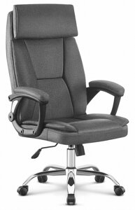 Офісне крісло Hell's HC- 1023 Gray тканина