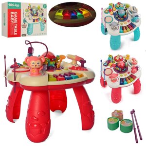 Розвиваючий дитячий ігровий центр 648A-51-52 ігровий столик зі світловими і звуковими ефектами / 2 кольори**