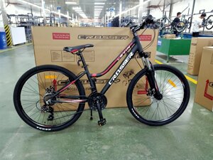 Спортивний гірський велосипед Crosser Levin 26 дюймів чорно-червоний
