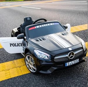 Дитячий електромобіль Поліція M 4866 EBLR-2-1 Mercedes, М'яке сидіння, Звукові та Світлові ефекти