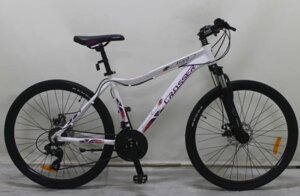 Велосипед спортивний гірський Crosser Angel 26 колеса 26 дюймів рама алюміній 17" білий